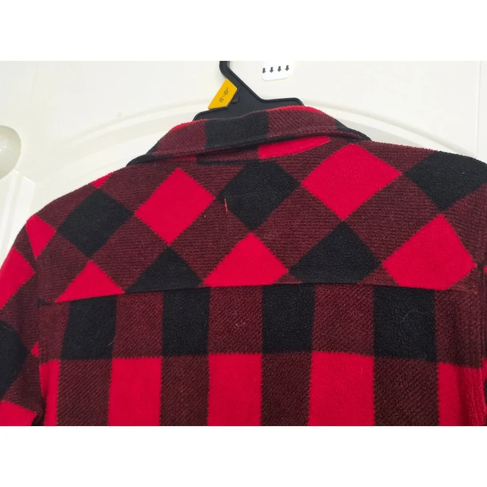 Old Navy Kids Red Black Buffalo‎ Plaid Flannel Shirt - Size M (8)